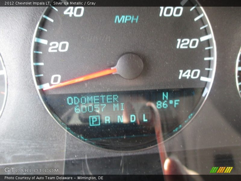 Silver Ice Metallic / Gray 2012 Chevrolet Impala LT