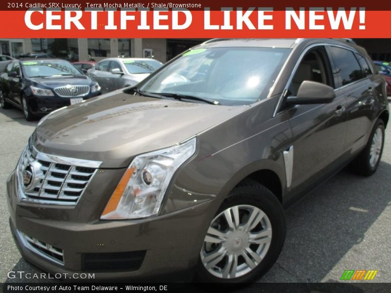 Terra Mocha Metallic / Shale/Brownstone 2014 Cadillac SRX Luxury