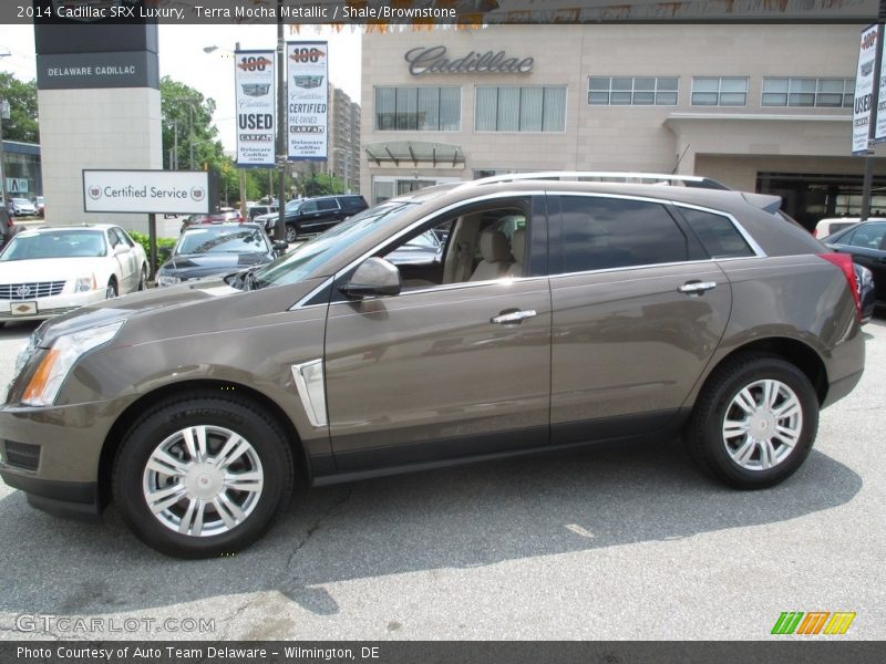 Terra Mocha Metallic / Shale/Brownstone 2014 Cadillac SRX Luxury