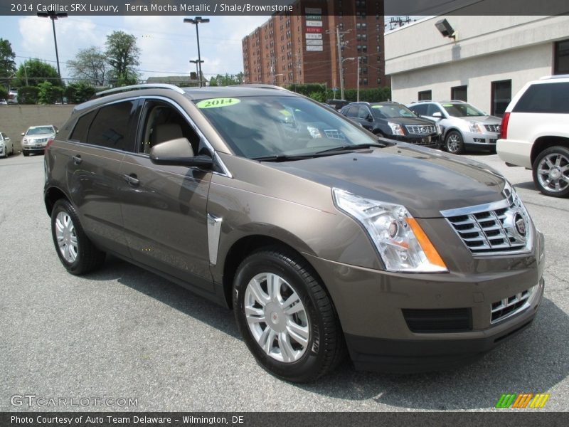 Terra Mocha Metallic / Shale/Brownstone 2014 Cadillac SRX Luxury