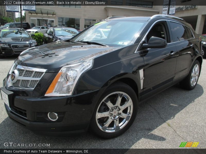 Black Ice Metallic / Ebony/Ebony 2012 Cadillac SRX Premium AWD