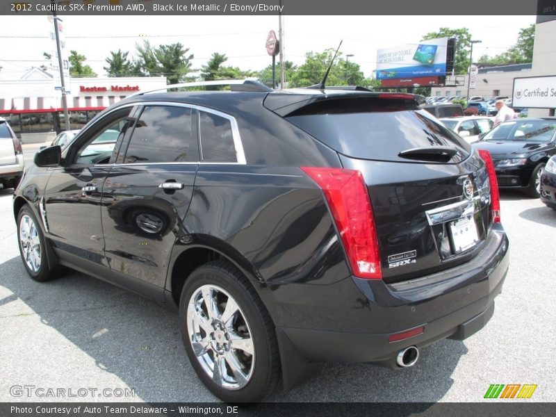 Black Ice Metallic / Ebony/Ebony 2012 Cadillac SRX Premium AWD