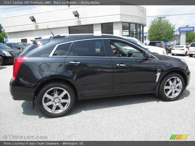 Black Ice Metallic / Ebony/Ebony 2012 Cadillac SRX Premium AWD