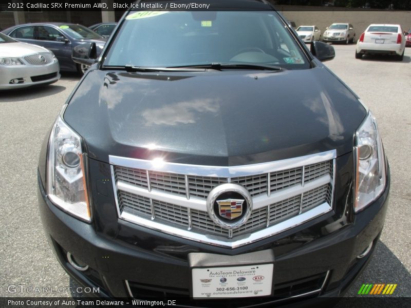 Black Ice Metallic / Ebony/Ebony 2012 Cadillac SRX Premium AWD