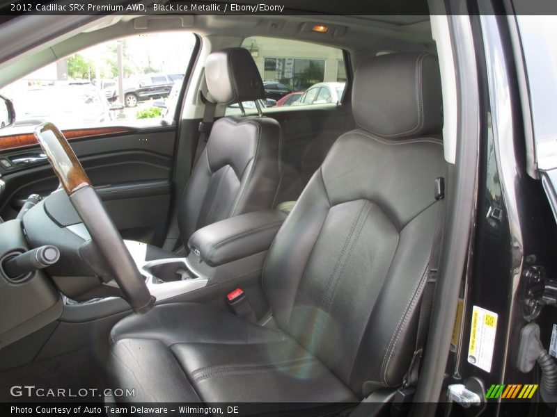 Black Ice Metallic / Ebony/Ebony 2012 Cadillac SRX Premium AWD