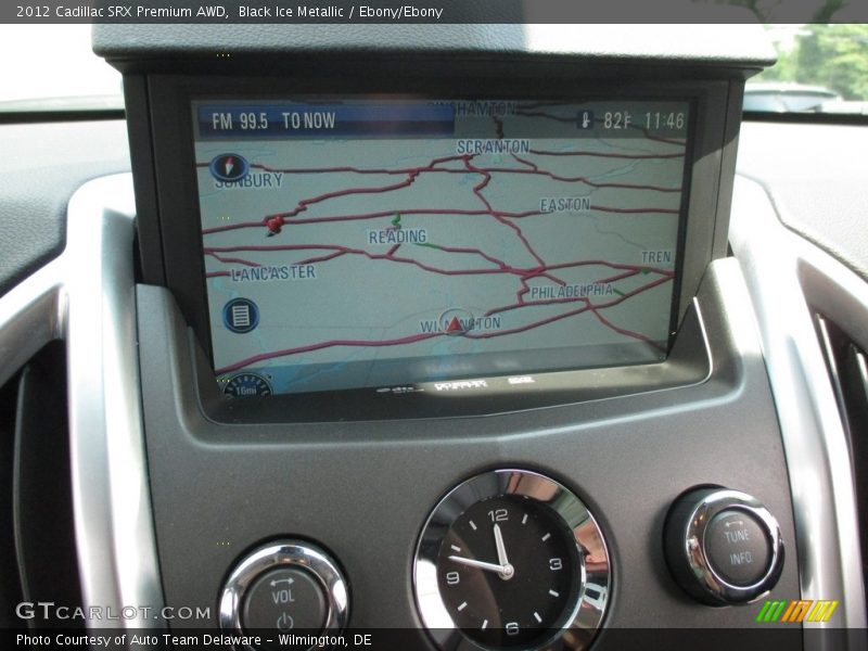 Black Ice Metallic / Ebony/Ebony 2012 Cadillac SRX Premium AWD