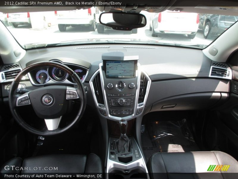 Black Ice Metallic / Ebony/Ebony 2012 Cadillac SRX Premium AWD