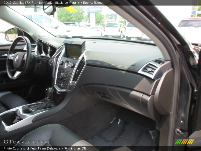 Black Ice Metallic / Ebony/Ebony 2012 Cadillac SRX Premium AWD