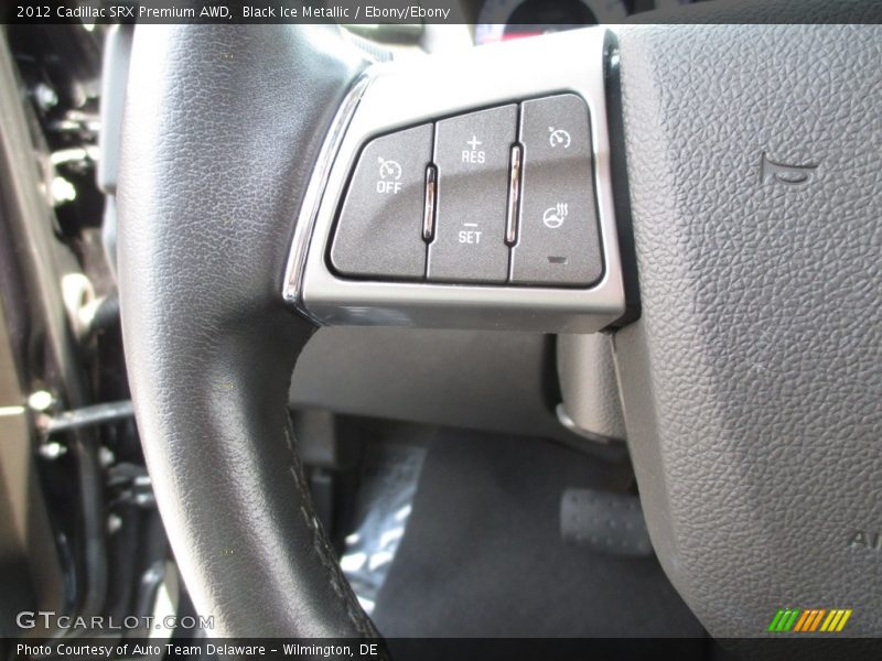 Black Ice Metallic / Ebony/Ebony 2012 Cadillac SRX Premium AWD