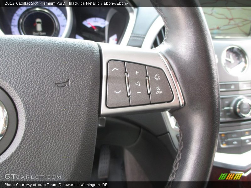 Black Ice Metallic / Ebony/Ebony 2012 Cadillac SRX Premium AWD