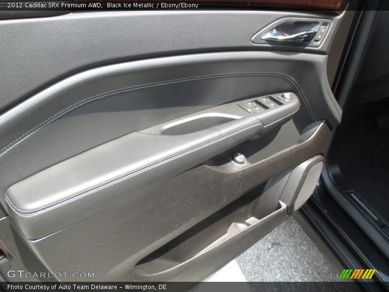 Black Ice Metallic / Ebony/Ebony 2012 Cadillac SRX Premium AWD