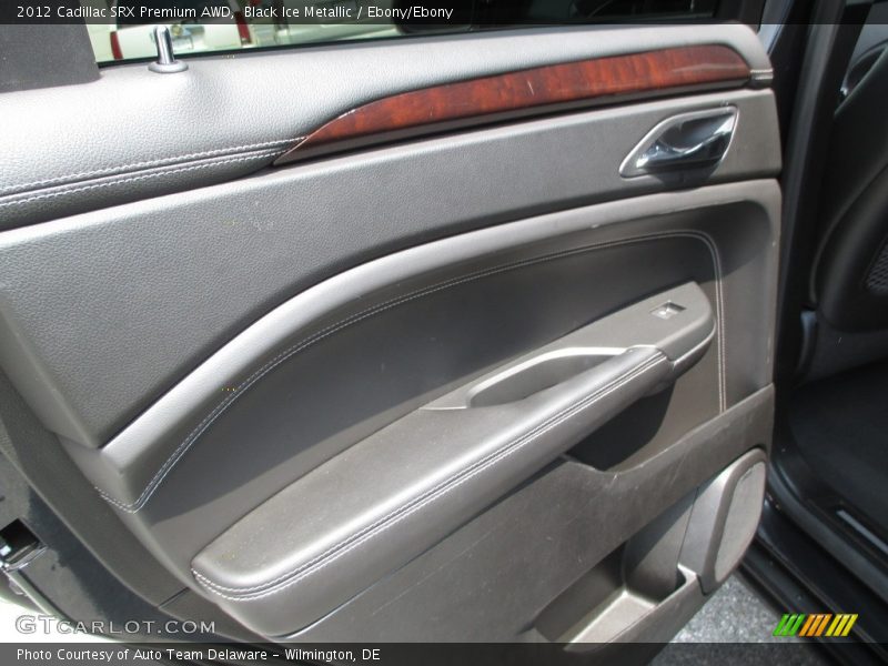 Black Ice Metallic / Ebony/Ebony 2012 Cadillac SRX Premium AWD