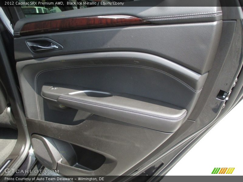 Black Ice Metallic / Ebony/Ebony 2012 Cadillac SRX Premium AWD