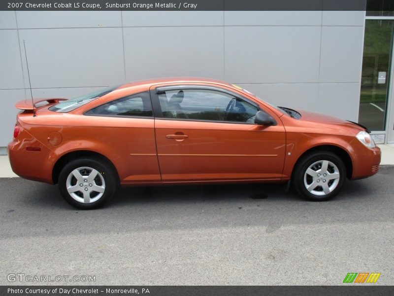 Sunburst Orange Metallic / Gray 2007 Chevrolet Cobalt LS Coupe