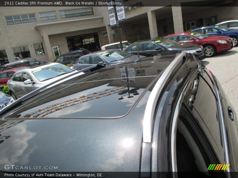Black Ice Metallic / Ebony/Ebony 2012 Cadillac SRX Premium AWD