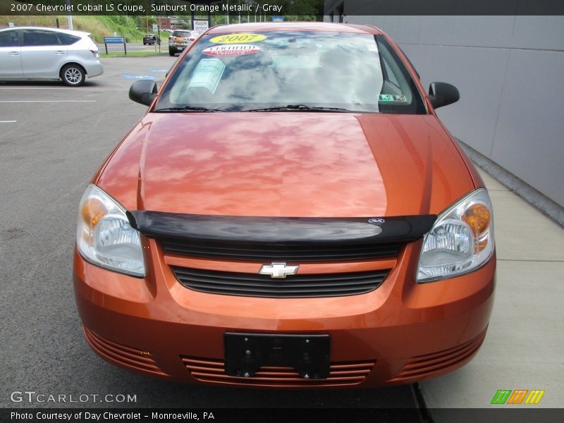 Sunburst Orange Metallic / Gray 2007 Chevrolet Cobalt LS Coupe