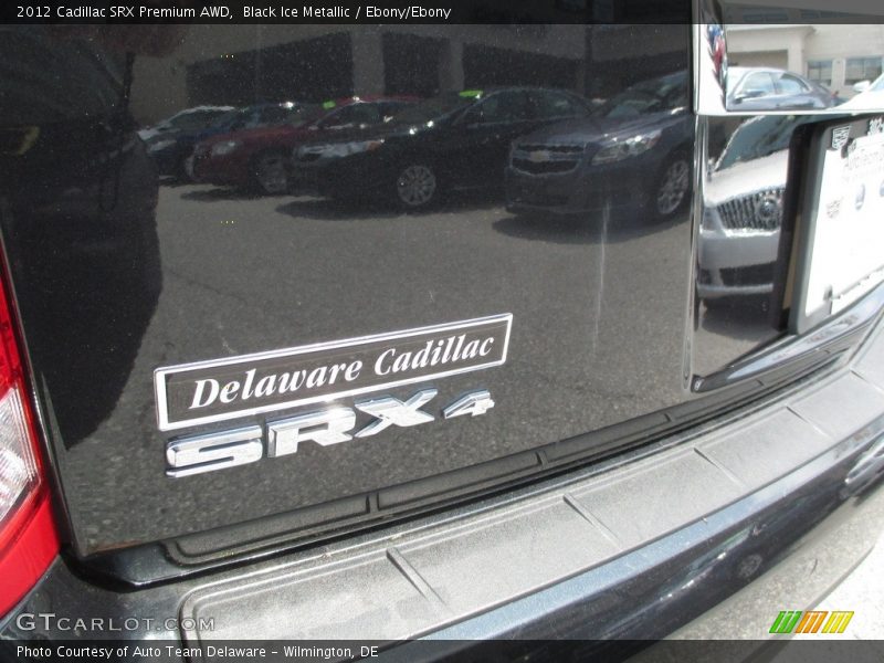Black Ice Metallic / Ebony/Ebony 2012 Cadillac SRX Premium AWD