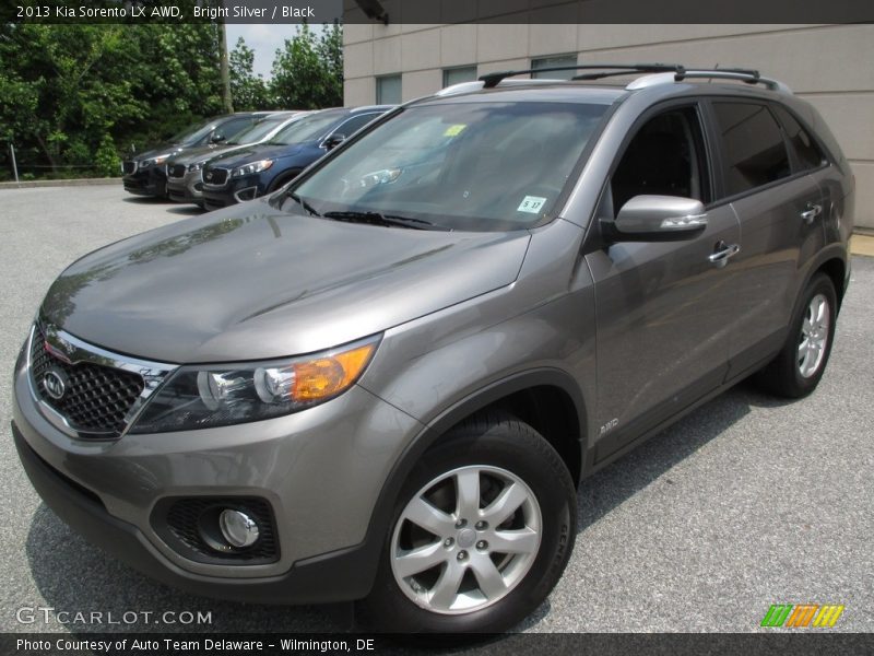 Bright Silver / Black 2013 Kia Sorento LX AWD