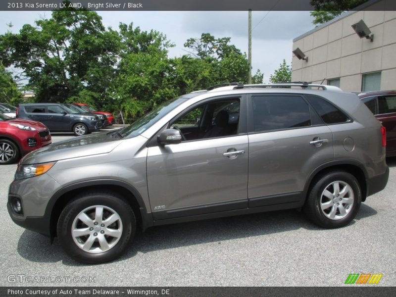 Bright Silver / Black 2013 Kia Sorento LX AWD