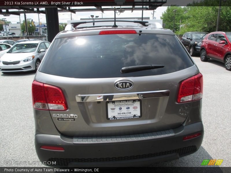 Bright Silver / Black 2013 Kia Sorento LX AWD
