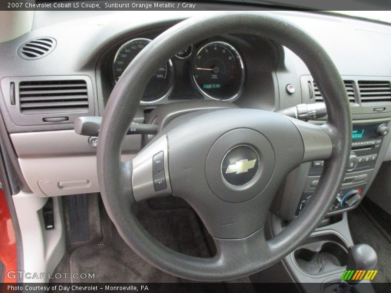 Sunburst Orange Metallic / Gray 2007 Chevrolet Cobalt LS Coupe