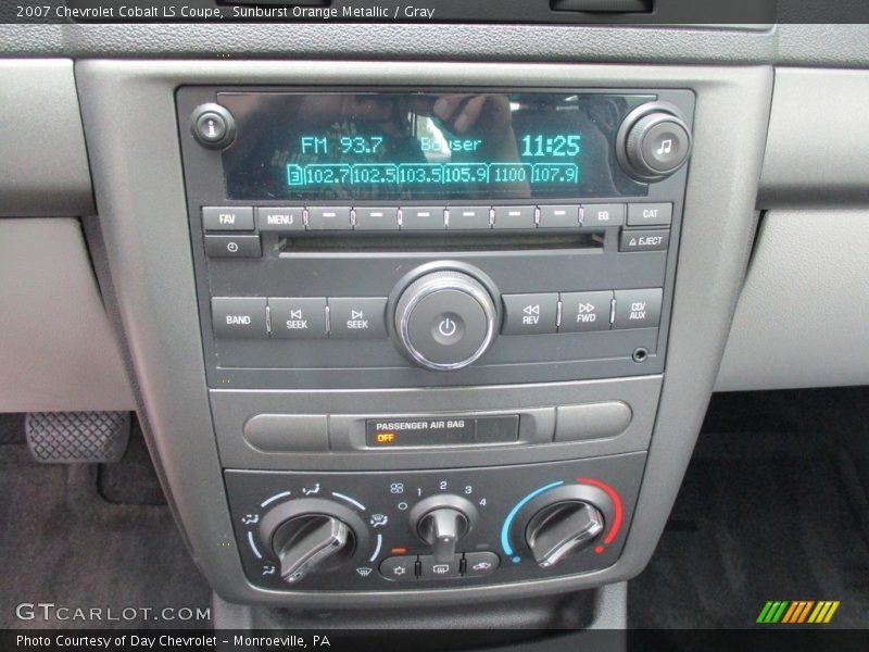Sunburst Orange Metallic / Gray 2007 Chevrolet Cobalt LS Coupe