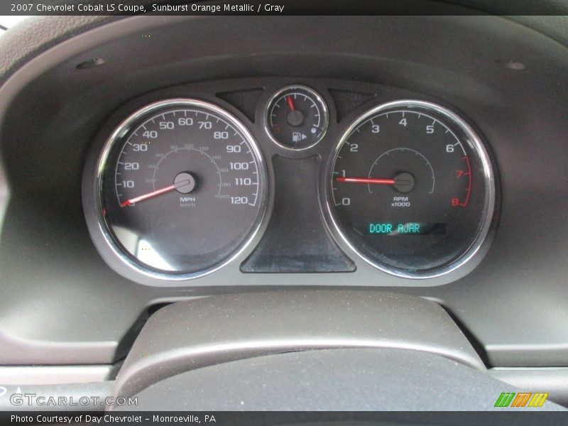 Sunburst Orange Metallic / Gray 2007 Chevrolet Cobalt LS Coupe
