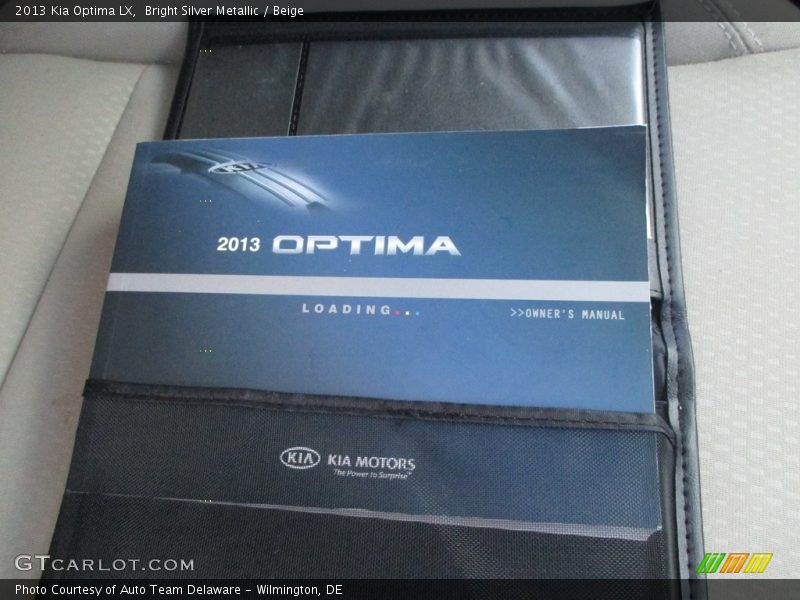 Bright Silver Metallic / Beige 2013 Kia Optima LX