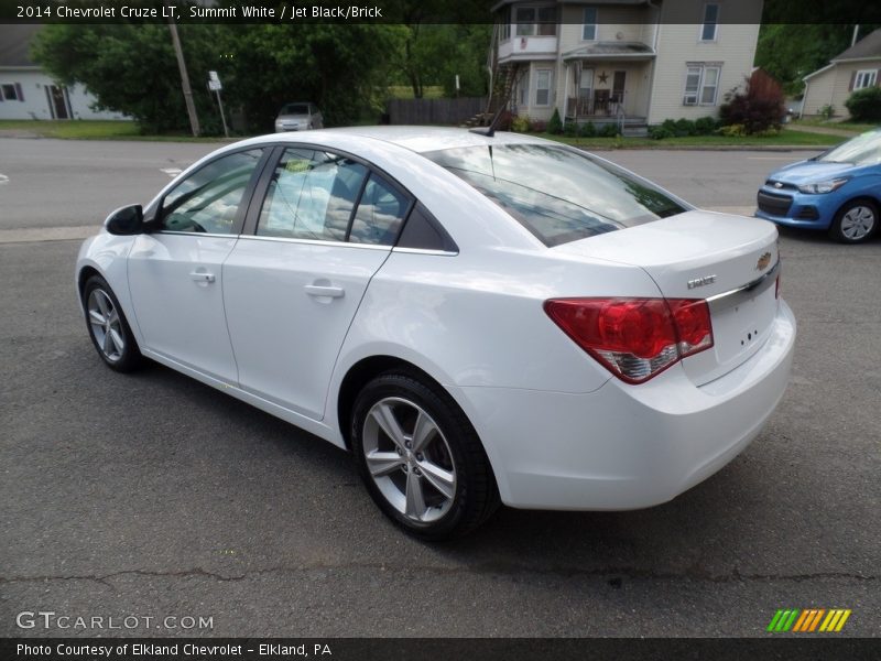 Summit White / Jet Black/Brick 2014 Chevrolet Cruze LT