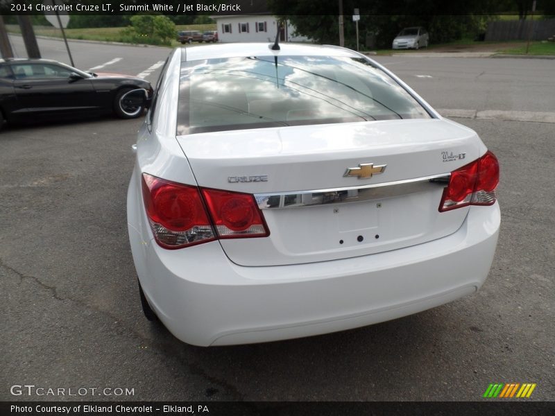 Summit White / Jet Black/Brick 2014 Chevrolet Cruze LT