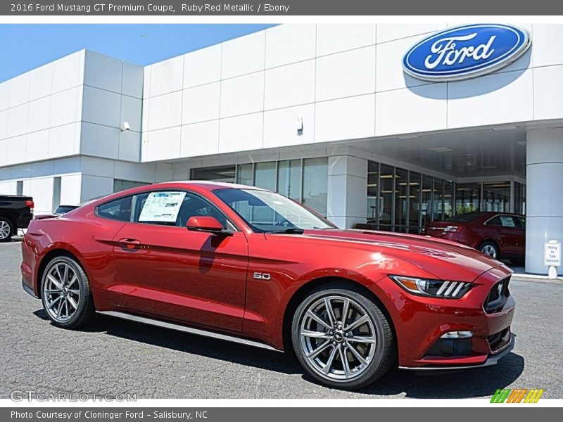 Ruby Red Metallic / Ebony 2016 Ford Mustang GT Premium Coupe