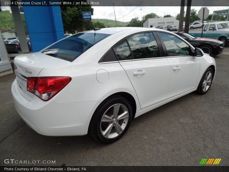 Summit White / Jet Black/Brick 2014 Chevrolet Cruze LT