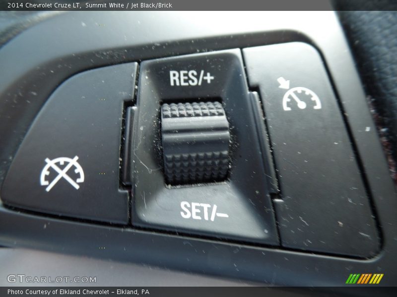 Summit White / Jet Black/Brick 2014 Chevrolet Cruze LT