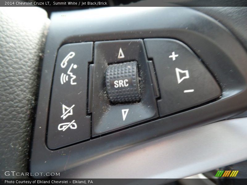 Summit White / Jet Black/Brick 2014 Chevrolet Cruze LT