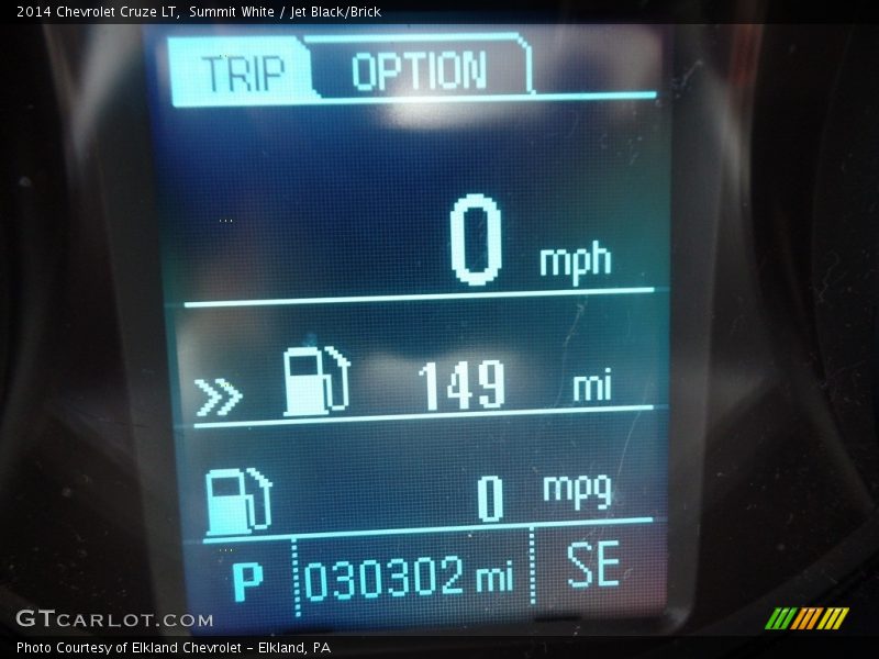 Summit White / Jet Black/Brick 2014 Chevrolet Cruze LT