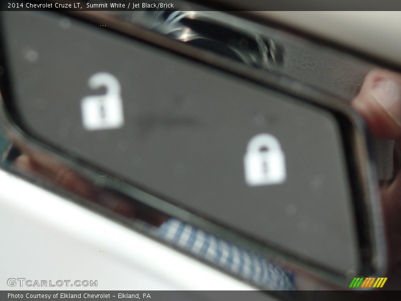 Summit White / Jet Black/Brick 2014 Chevrolet Cruze LT
