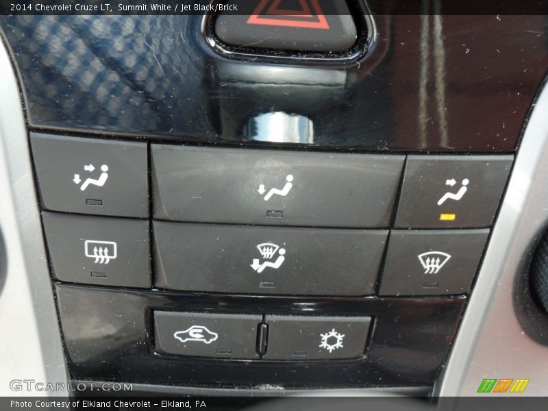 Summit White / Jet Black/Brick 2014 Chevrolet Cruze LT