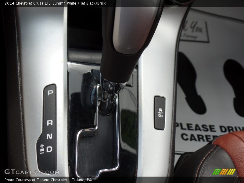 Summit White / Jet Black/Brick 2014 Chevrolet Cruze LT