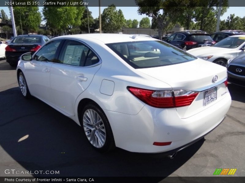 Starfire Pearl / Light Gray 2014 Lexus ES 350