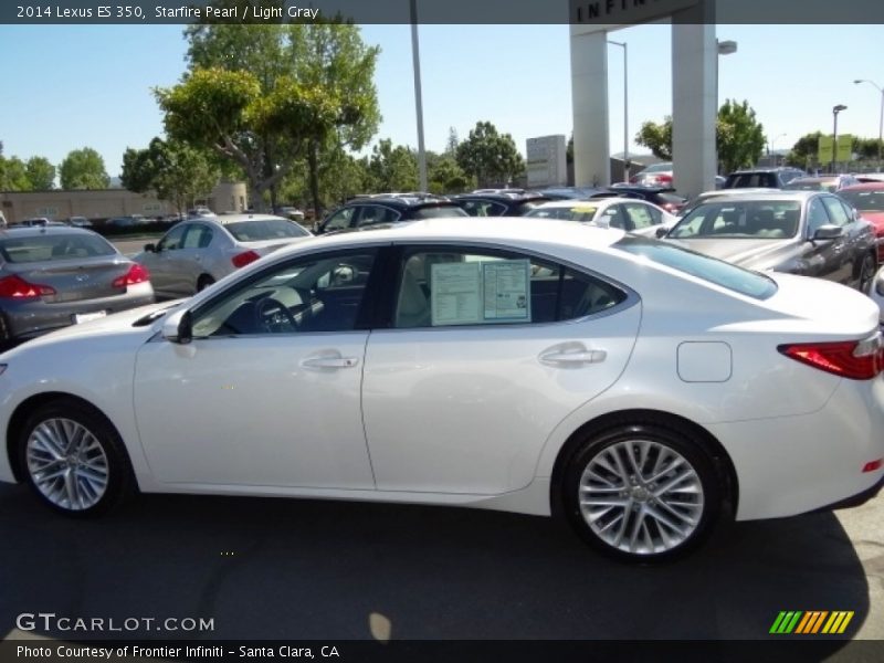 Starfire Pearl / Light Gray 2014 Lexus ES 350
