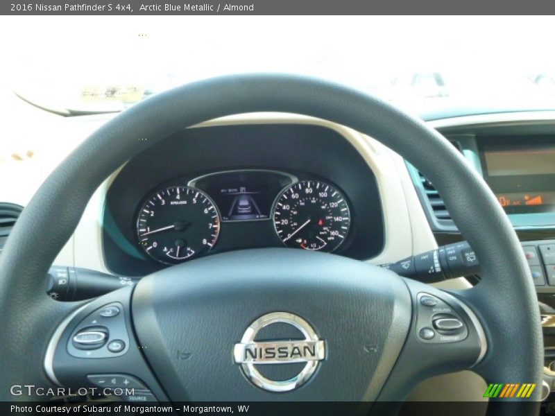 Arctic Blue Metallic / Almond 2016 Nissan Pathfinder S 4x4