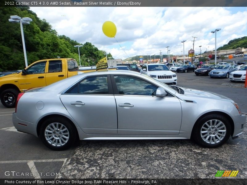 Radiant Silver Metallic / Ebony/Ebony 2012 Cadillac CTS 4 3.0 AWD Sedan