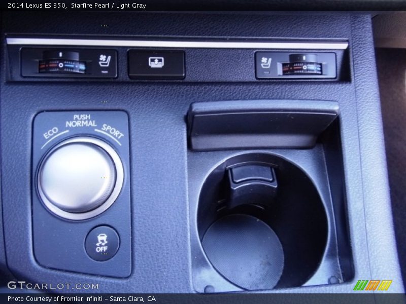 Starfire Pearl / Light Gray 2014 Lexus ES 350