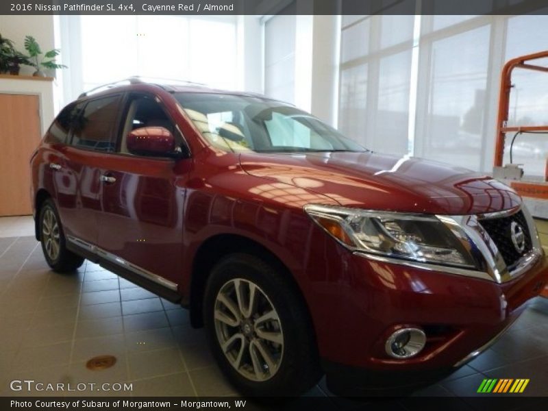 Cayenne Red / Almond 2016 Nissan Pathfinder SL 4x4