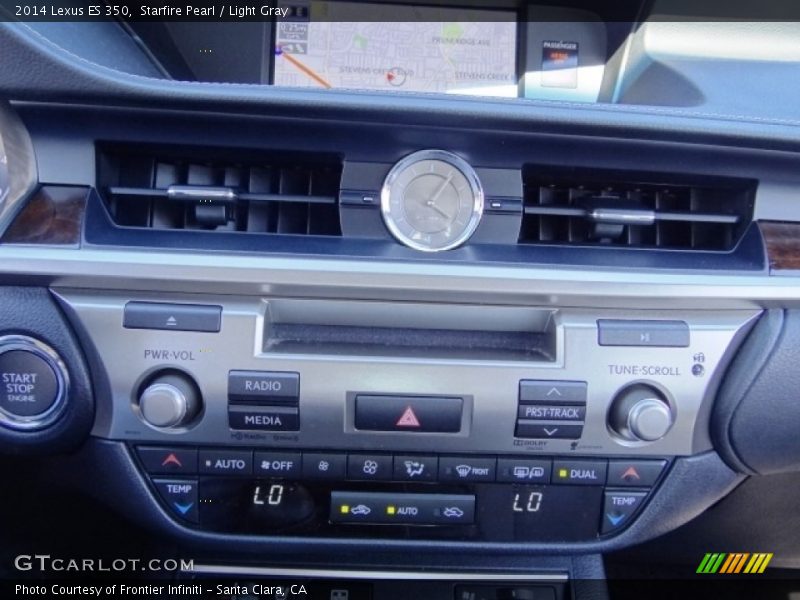 Starfire Pearl / Light Gray 2014 Lexus ES 350