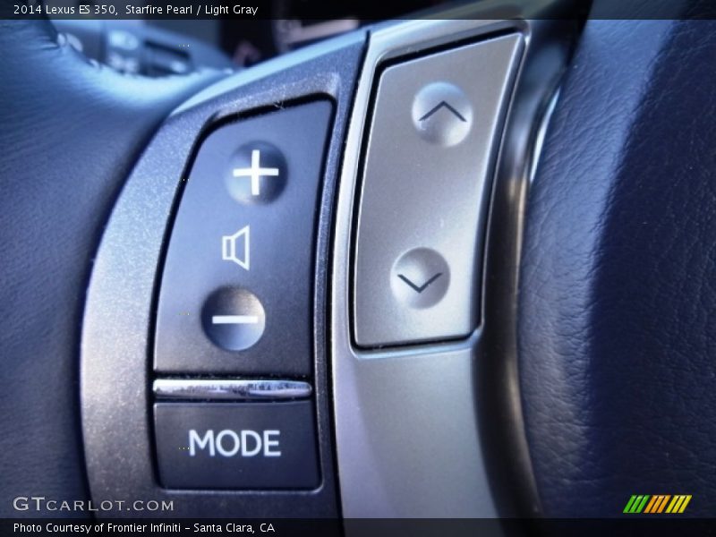 Starfire Pearl / Light Gray 2014 Lexus ES 350
