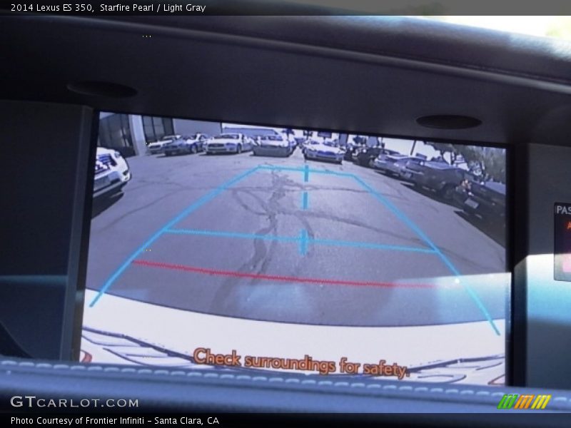 Starfire Pearl / Light Gray 2014 Lexus ES 350