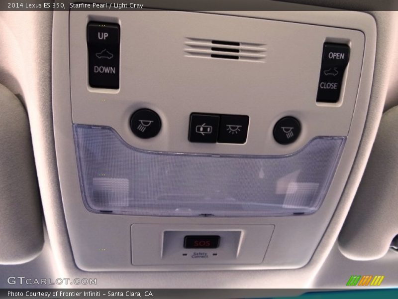 Starfire Pearl / Light Gray 2014 Lexus ES 350