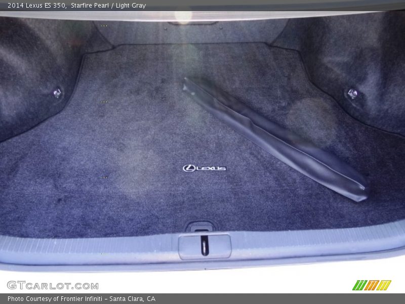 Starfire Pearl / Light Gray 2014 Lexus ES 350