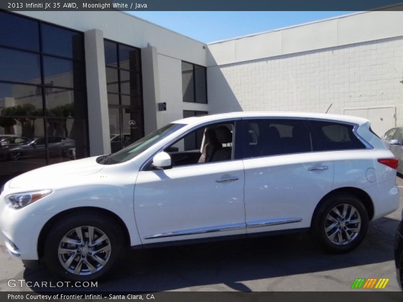 Moonlight White / Java 2013 Infiniti JX 35 AWD